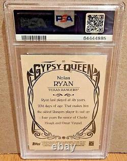 2015 Topps Gypsy Queen Nolan Ryan PSA 10 Gem Mint POP 2 RARE HOF #35