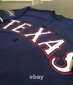2016 Game Used Derek Holland #45 Texas Rangers Authentic Majestic Jersey Size 50