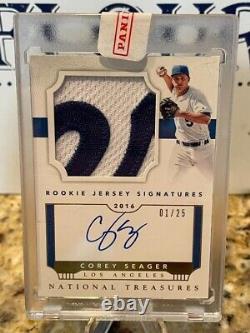 2016 National Treasures Corey Seager RPA RC Patch Auto Gold /25