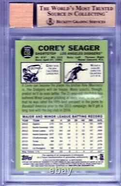 2016 Topps Heritage Real One Auto. Corey Seager RC 7 HRs BGS 9.5/10 TRUE++
