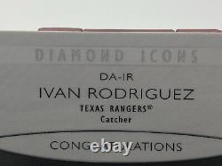 2017 Topps Diamond Icons Auto Ivan Pudge Rodriguez Texas Rangers #da-ir 4/5