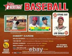 2017 Topps Heritage Baseball Hobby Box 1 Auto Or Relic