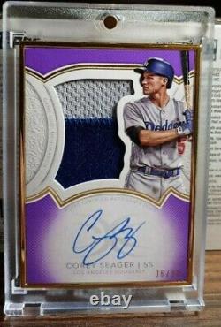2018 Topps Definitive COREY SEAGER Framed Auto & Patch #06/10 (SSP) #DFAP-CSE