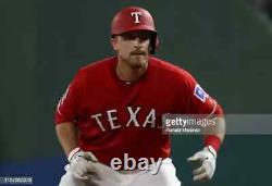 2019 Tim Federowicz Texas Rangers Game Issued Worn MLB Baseball Jersey 100 Patch