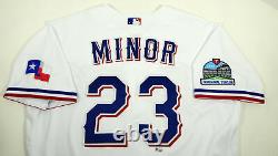 2020 Texas Rangers Mike Minor #23 Game Issued Pos Used White Jersey I S P 6449