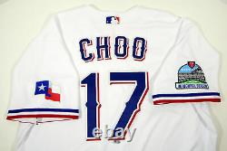2020 Texas Rangers Shin-Soo Choo #17 Game Issued White Jersey I Season P 495