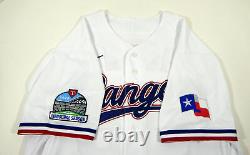 2020 Texas Rangers Wei-Chieh Huang #68 Game Issued White Jersey Inaugural S P 26