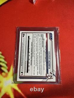 2021 Bowman Draft 1st Edition MAXIMO ACOSTA RED FOIL /5 RANGERS BD-139