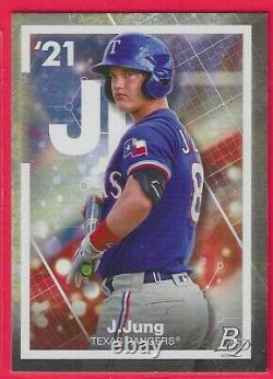 2021 Bowman Platinum Precious Elements Josh Jung #PE-22 Texas Rangers