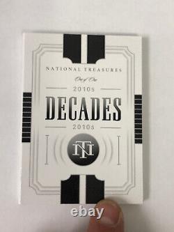 2021 National Treasures Baseball Decades Best 2010s 6 Autos 1/1 see player list