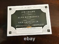 2021 National Treasures Ken Griffey Jr. Alex Rodriguez Jersey Bat Booklet #77/99