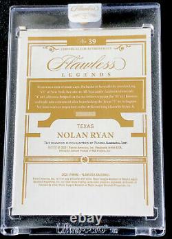 2021 Panini Flawless NOLAN RYAN Gold Diamond Insert Legends /10 Texas Rangers