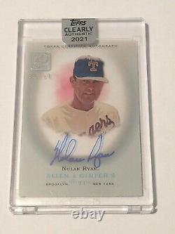 2021 Topps Clearly Authentic Nolan Ryan Auto /50