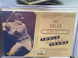 2021 absolute baseball Nick Solak tools of the trade spectrum black 1/1