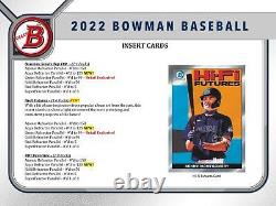 2022 Bowman Baseball 6-pack Blaster 40-box Case