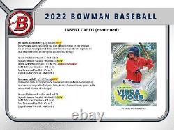 2022 Bowman Baseball 6-pack Blaster 40-box Case