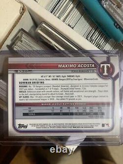 2022 Bowman Chrome MAXIMO ACOSTA Red Refractor Fresh Pull 5/5