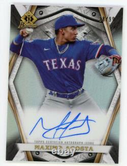 2022 Bowman Invicta Maximo Acosta Autograph #BI-MA Texas Rangers /99