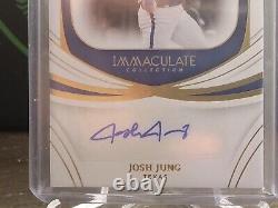 2022 Panini Immaculate Collection Autograph Gold Josh Jung No. IS-JJ #d 25