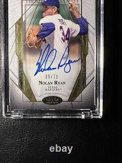 2022 Topps Tier One Talent Nolan Ryan Autographed Card #/75 Texas Rangers
