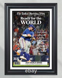 2023 Texas Rangers Triumph ALCS Champions Commemorative Framed Front Page