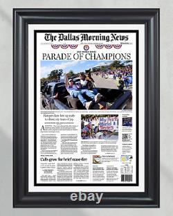 2023 Texas Rangers World Series Champions'PARADE OF CHAMPIONS' Framed Commemo