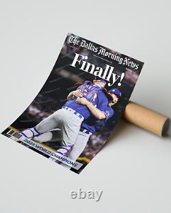 2023 Texas Rangers World Series Finally! Commemorative Framed Newspaper