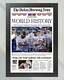 2023 Texas Rangers World Series World History Commemorative Framed Newspaper