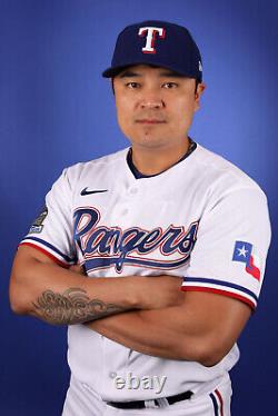 2 MLB Shin-Soo CHOO Texas Rangers AUTHENTIC RETIRED CAR License Plate RARE- ONE