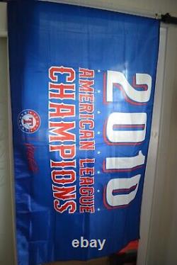 5'x3' TEXAS RANGERS 2010 American League Champions FLAG Grommet Attachment