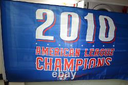 5'x3' TEXAS RANGERS 2010 American League Champions FLAG Grommet Attachment