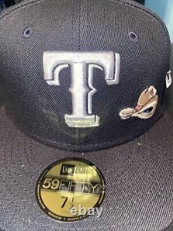 7 1/2 texas rangers black city icons icy blue bottom fitted hat