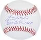 Adolis Garcia Texas Rangers Autographed Baseball With 2023 Alcs Mvp Insc