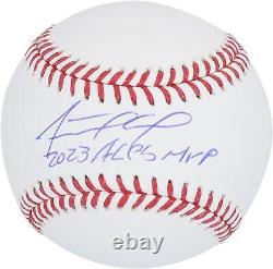 Adolis Garcia Texas Rangers Autographed Baseball with 2023 ALCS MVP Insc