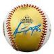 Adolis Garcia Texas Rangers Signed Baseball 2023 World Series Gold Beckett Coa