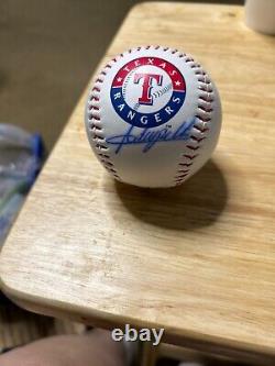 Adrian Beltre Autographed Baseball Texas Rangers Cert