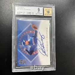 Alex Rodriguez 2002 Topps Autograph Certified Issue A-Rod #TA-19 Bgs 9 Auto 10
