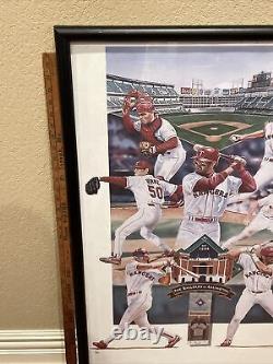 Arlington Opening Day Texas Rangers Baseball Poster Signed Number 3/1994