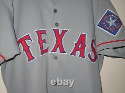 Authentic 1996 Russell Athletic Texas Rangers Team Issued Road Jersey 46