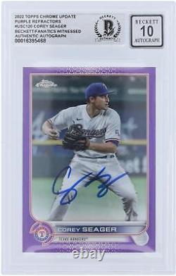Autographed Corey Seager Texas Rangers Baseball Slabbed Card Item#13211628 COA