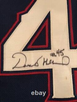 Autographed Derek Holland #45 Authentic On-Field Texas Rangers Blue Jersey 48/XL