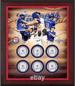Autographed Texas Rangers Baseball Fanatics Authentic COA Item#13149905