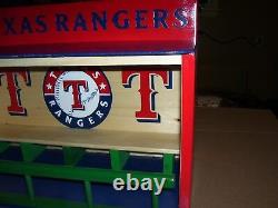 Bobble Heads Texas Rangers Display Case T logos