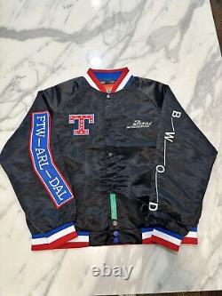 By Way Of Dallas Texas Rangers Black Jacket Size XL