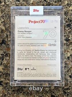COREY SEAGER 2021 Topps Project70 RAINBOW FOIL /70 by Sophia Chang RARE MINT SSP