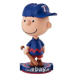 Charlie Brown Texas Rangers 2023 Peanuts Bighead Bobblehead MLB Baseball