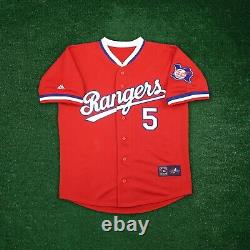 Corey Seager 1984 Texas Rangers Cooperstown Men's Alt Red Throwback Jersey