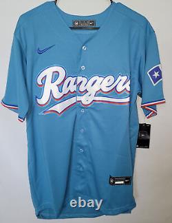 Corey Seager Game Powder Blue Nike Jersey size small