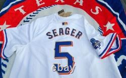 Corey Seager Texas Rangers Gold World Series Champion Jersey