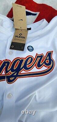 Corey Seager Texas Rangers Gold World Series Champion Jersey